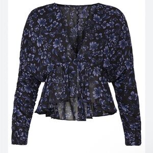 NWT MISA Los Angeles Kesara Floral Top - XS